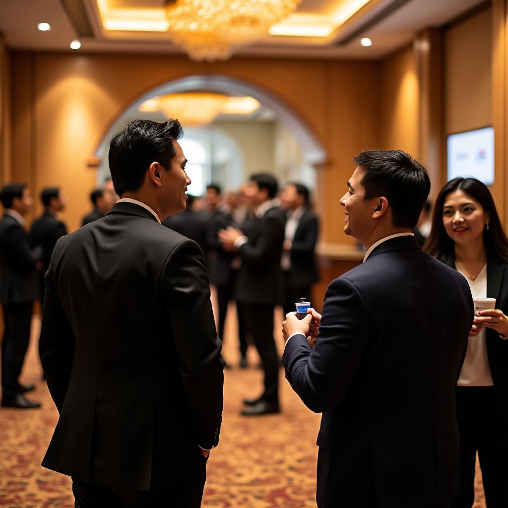 Networking event with industry professionals